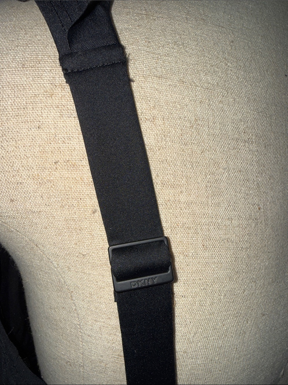 DKNY Black Ruffle V-Neck Swimsuit - Picture 3 of 4